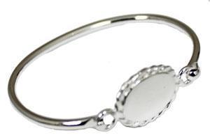 German Silver Triple Bangle with Engraved Dangle Disc - Atlanta Jewelers  Supply