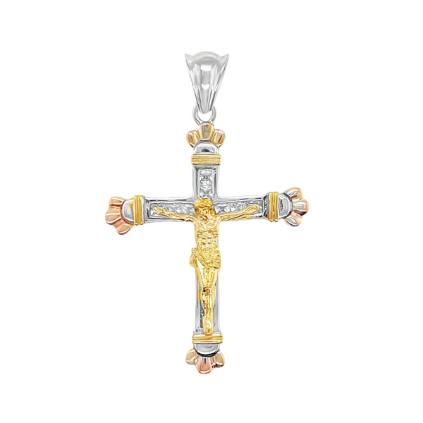 925 Mexican Sterling Silver Jesus Cross Pendant