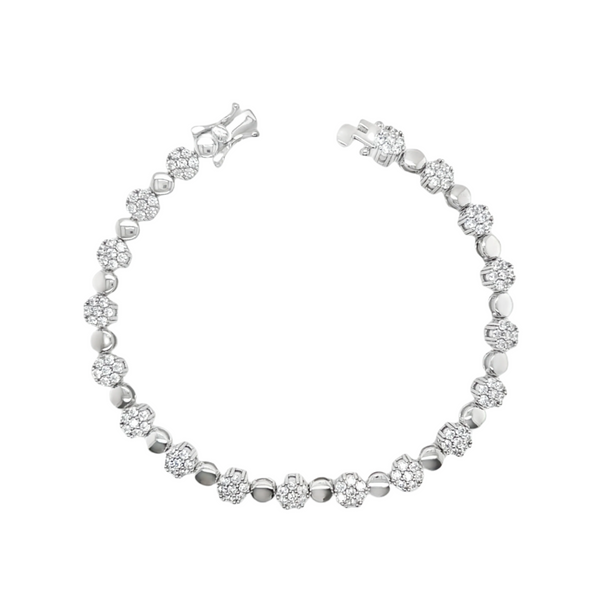 925 Sterling Silver  Alternative CZ Bracelet