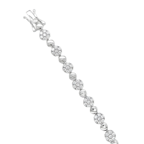 925 Sterling Silver  Alternative CZ Bracelet