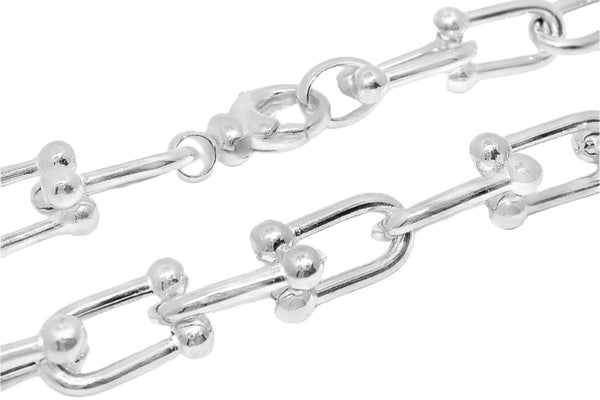 Sterling Silver Horseshoe Link Chain