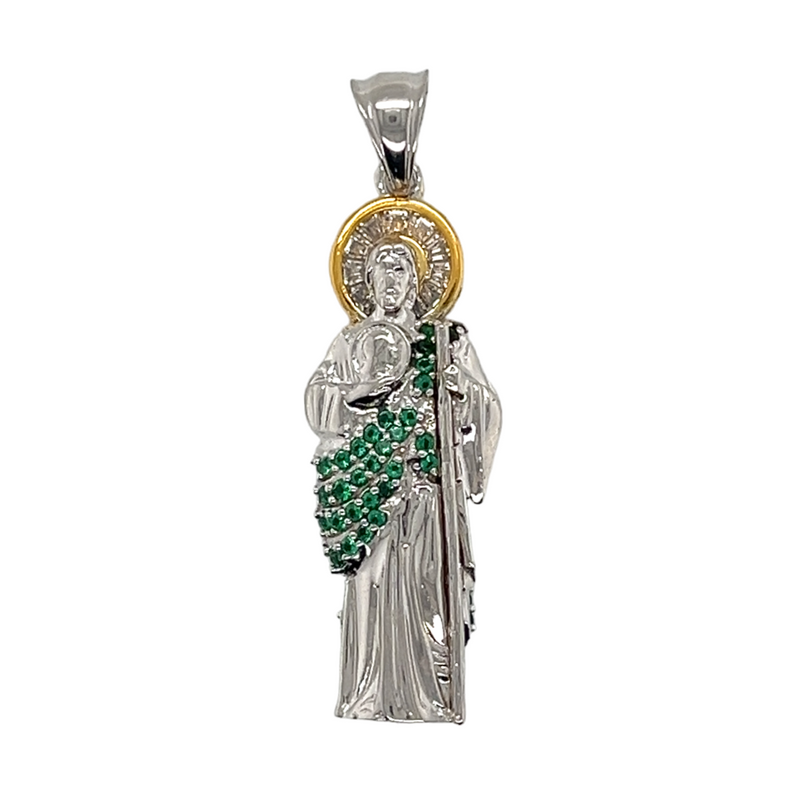 925 Mexican Sterling Silver San Judas Pendant