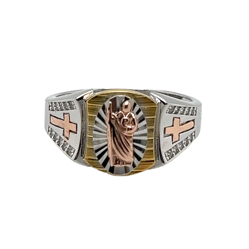 925 Mexican Sterling Silver Saint Jude Ring