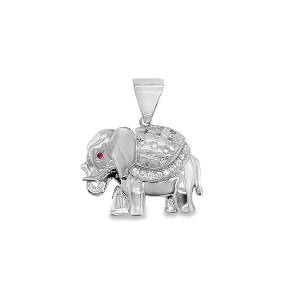 925 Sterling Silver Elephant Pendant