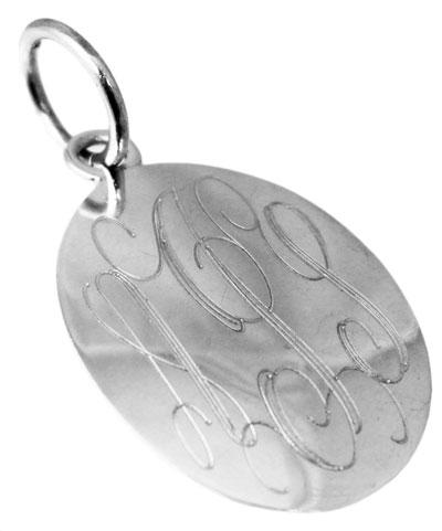 Sterling Silver Oval Flat Vertical Pendant - Atlanta Jewelers Supply