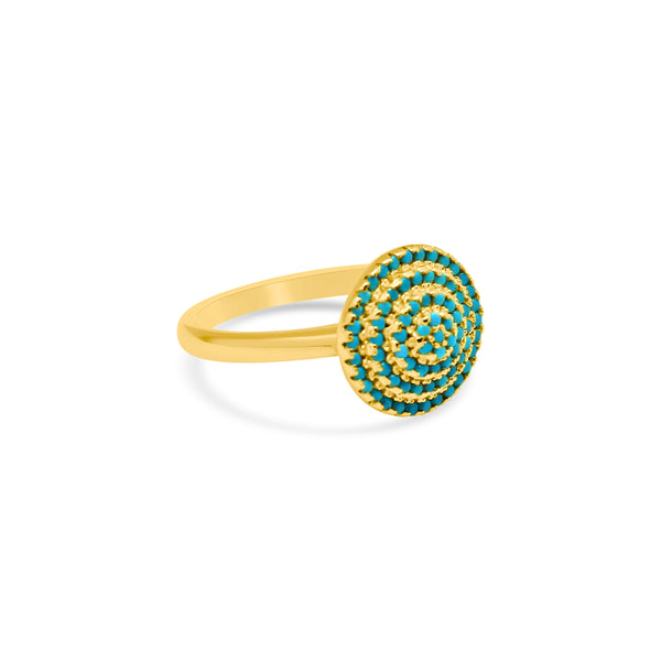 Gemstone Spiral Dome Ring - Atlanta Jewelers Supply