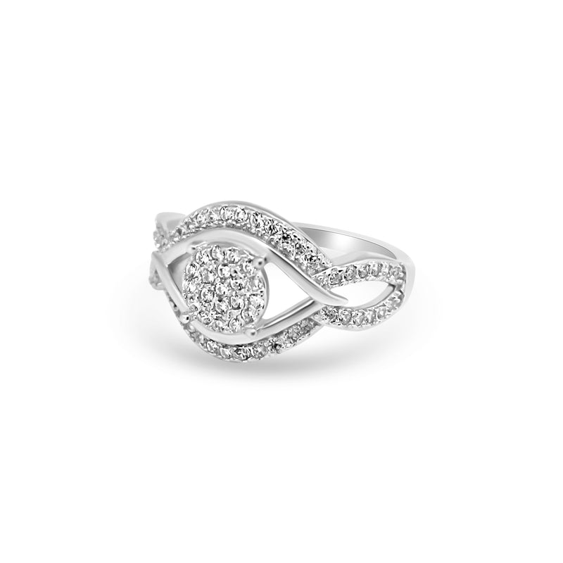 Halo Cz Open Band Ring - Atlanta Jewelers Supply