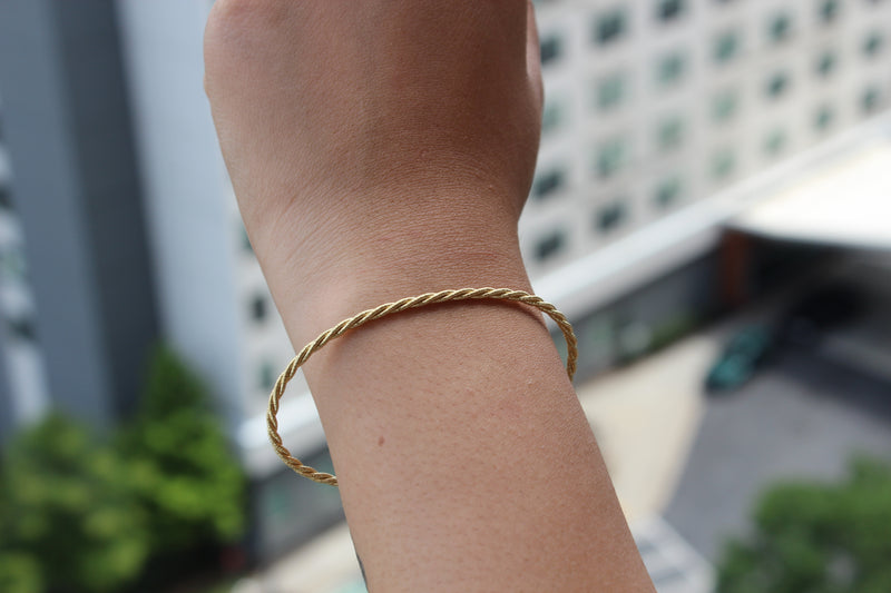 Rope Gold Bangle - Atlanta Jewelers Supply