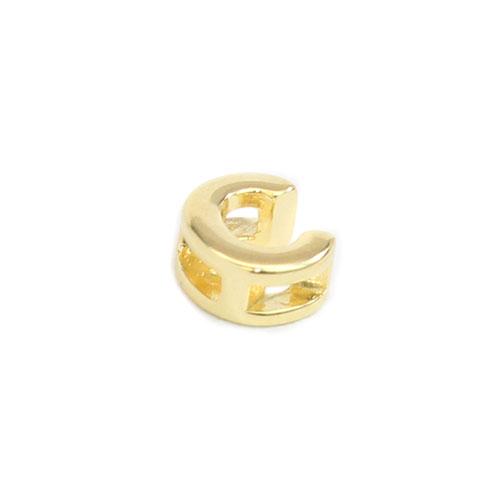 Sterling Silver Gold Colored 0.3 (8 Mm) Letter Cs. Elegantly Display Names, Initials Or Words For A Classy Accessory. - Atlanta Jewelers Supply