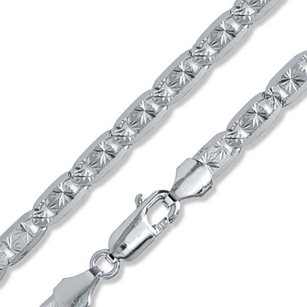 Sterling Silver Valentino Chains 050 Gauge