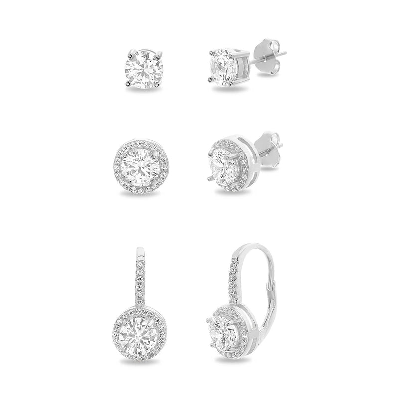 SILVER 6MM TRIO EARRING SE - Atlanta Jewelers Supply