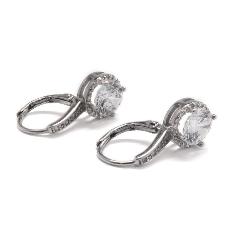 CZ Drop Hoops - Atlanta Jewelers Supply